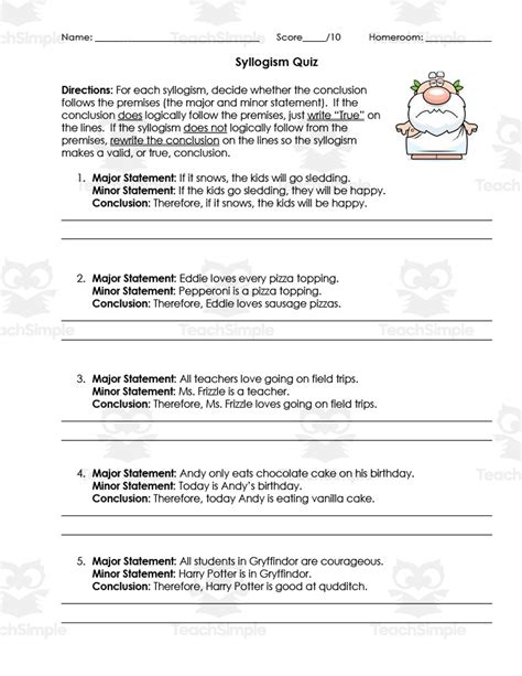 Syllogisms Quiz 1 